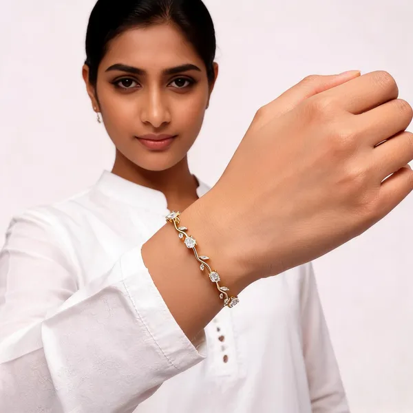 White_Alloy_Bracelet_For_Women