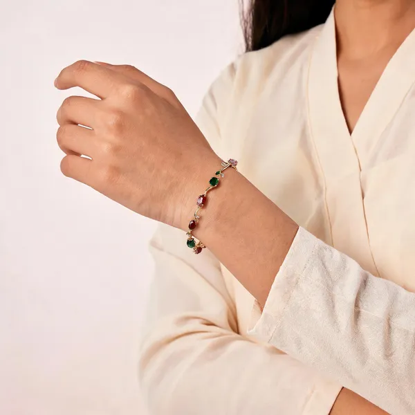 Multicolor_Stainless_Steel_Bracelet_For_Women