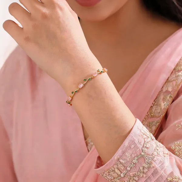 Pink_Stainless_Steel_Bracelet_For_Women