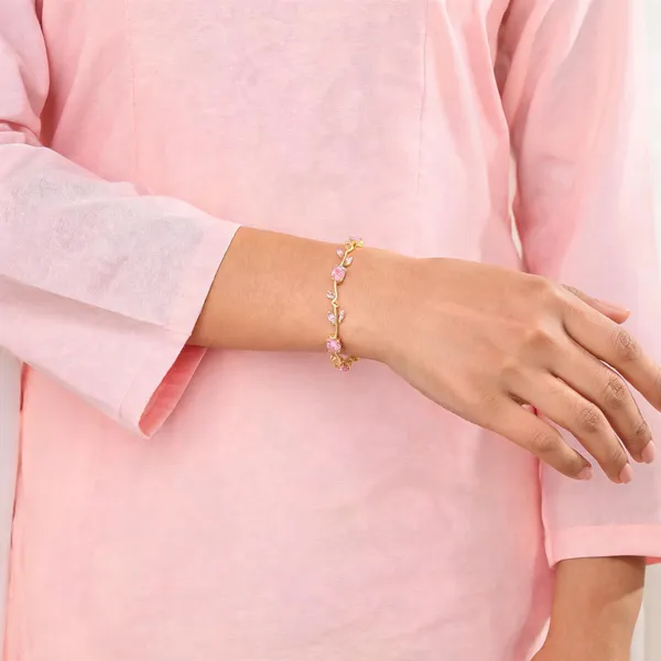 Pink_Stainless_Steel_Bracelet_For_Women