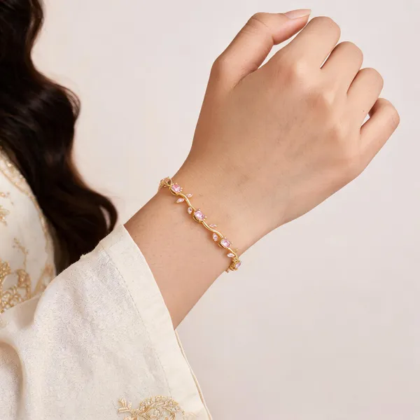 Pink_Alloy_Bracelet_For_Women
