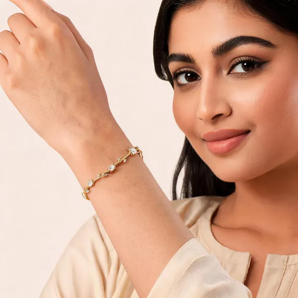 White_Stainless_Steel_Bracelet_For_Women