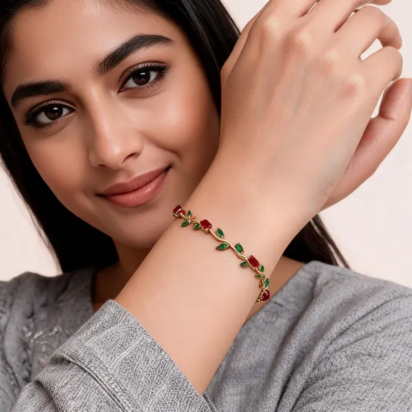 Red_Stainless_Steel_Bracelet_For_Women