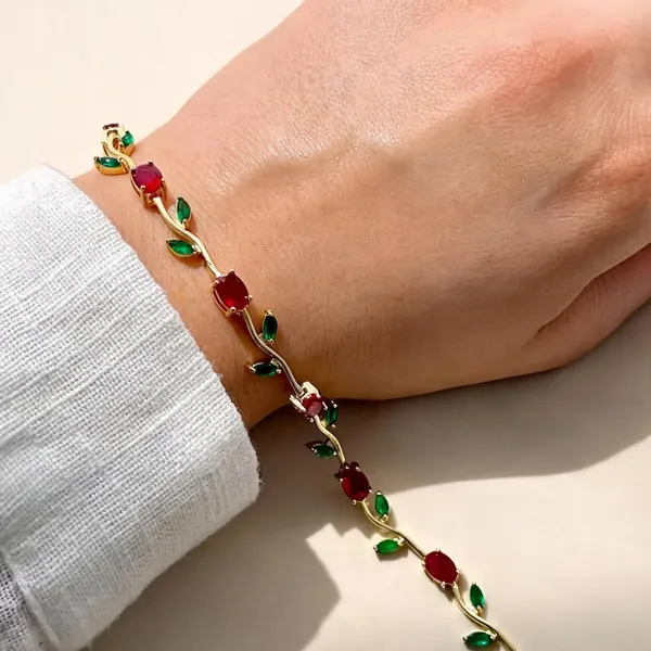 Red_Stainless_Steel_Bracelet_For_Women