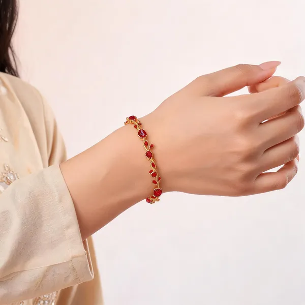 Red_Stainless_Steel_Bracelet_For_Women