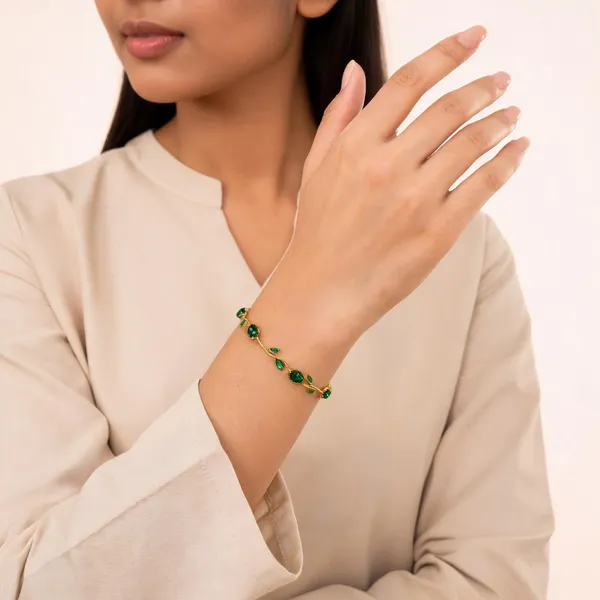 Green_Brass_Bracelet_For_Women