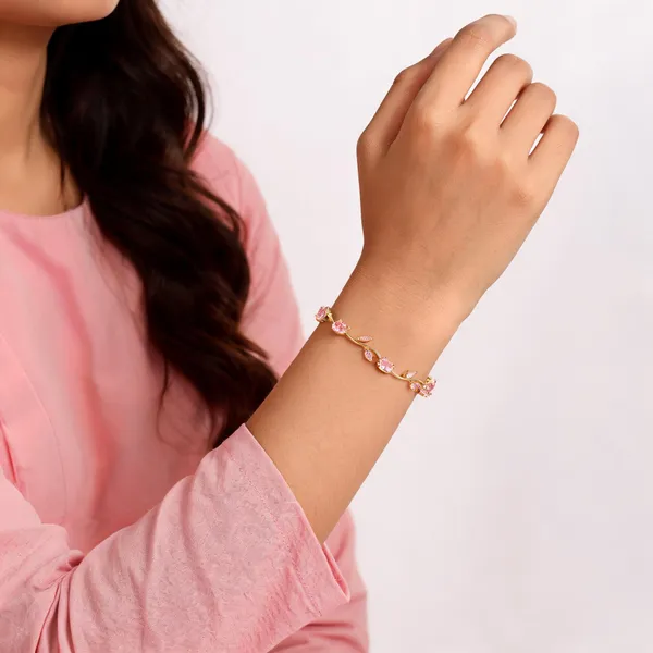 Pink_Stainless_Steel_Bracelet_For_Women