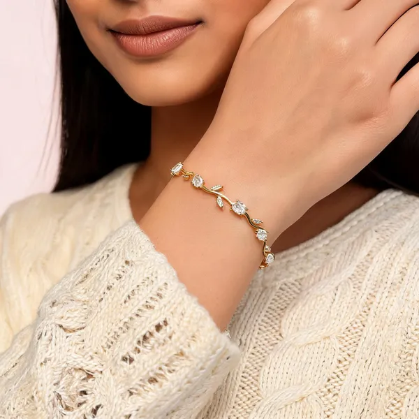 Gold_And_White_Stainless_Steel_Bracelet_For_Women