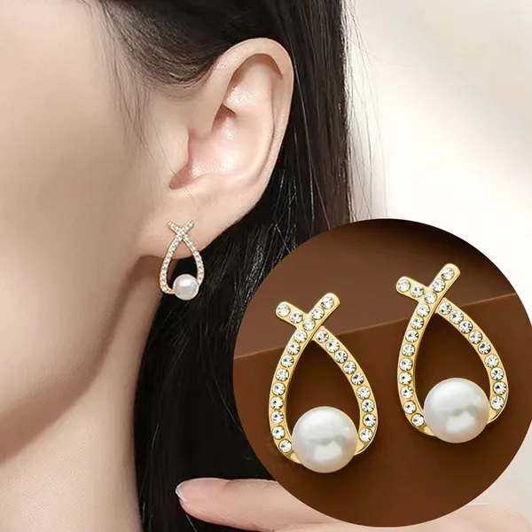 White_Alloy_Stud_Earring_For_Women_Pack_Of_2