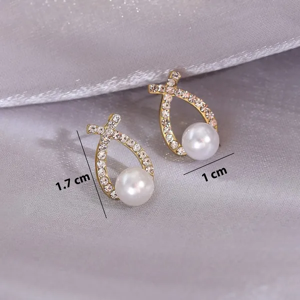 White_Alloy_Stud_Earring_For_Women_Pack_Of_2
