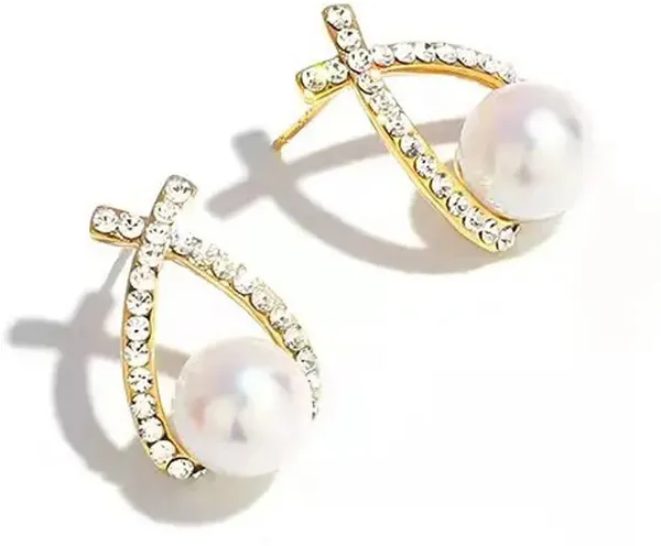 White_Alloy_Stud_Earring_For_Women_Pack_Of_2