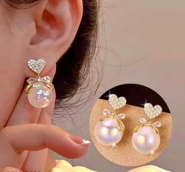 White_Metal_Stud_Earring_For_Women_Pack_Of_2