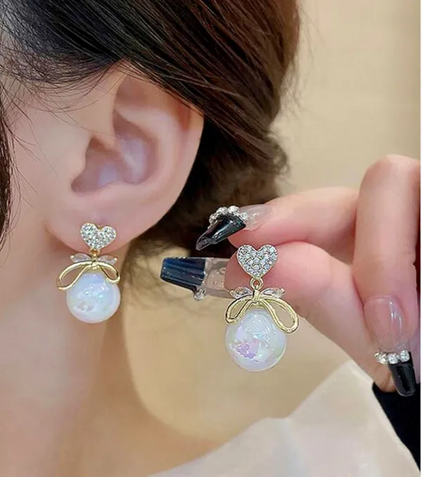 White_Metal_Stud_Earring_For_Women_Pack_Of_2