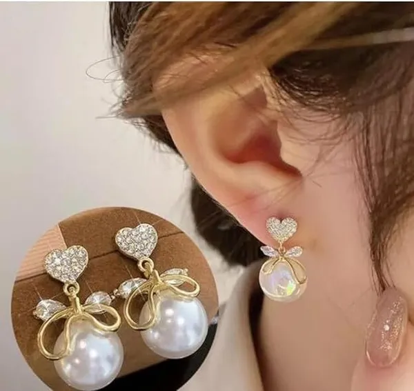 White_Metal_Drop_Earrings_For_Women_Pack_Of_2