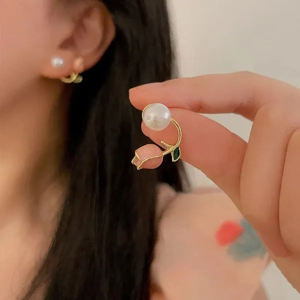 Gold_And_Pink_Alloy_Stud_Earring_For_Women_Pack_Of_2