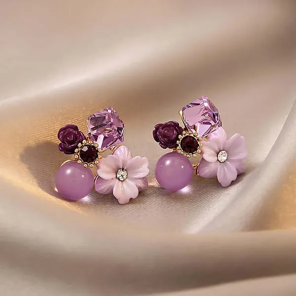 Purple_Alloy_Stud_Earring_For_Women_Pack_Of_2