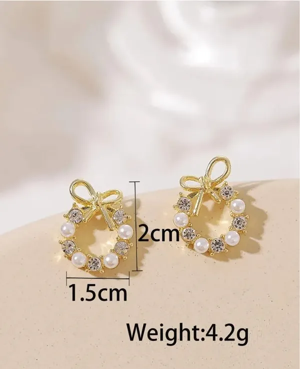 Gold_Alloy_Stud_Earring_For_Women_Pack_Of_2