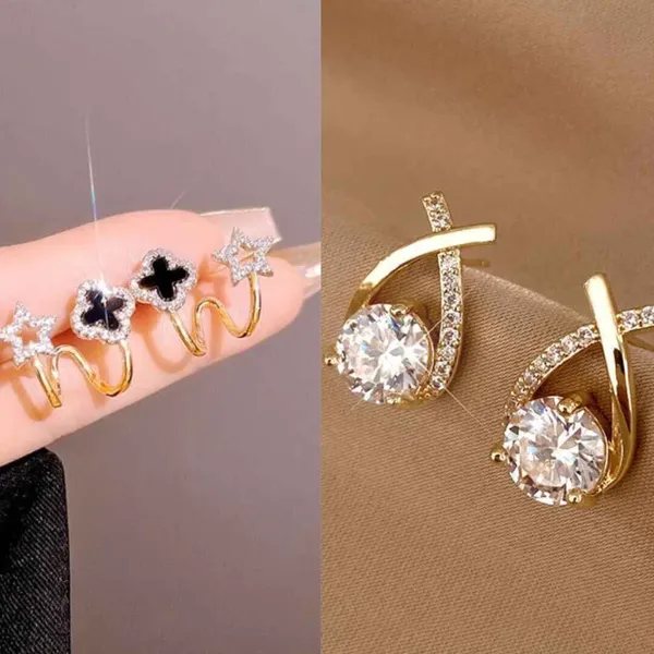 Black_And_Gold_Alloy_Stud_Earring_For_Women_Pack_Of_2