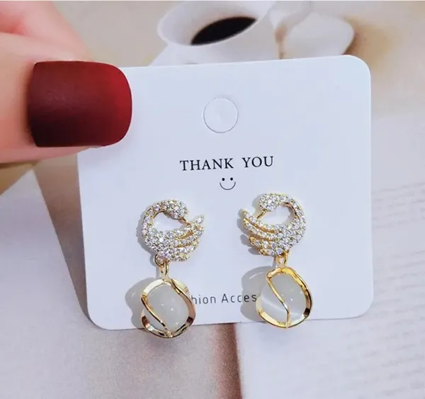 White_And_Gold_Alloy_Stud_Earring_For_Women_Pack_Of_2