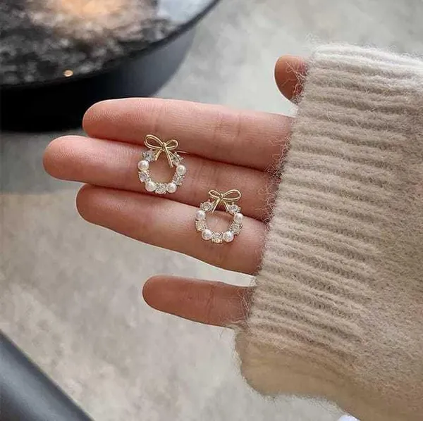 Gold_Alloy_Stud_Earring_For_Women_Pack_Of_2