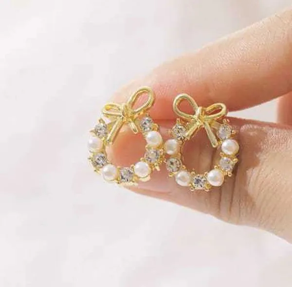 Gold_Alloy_Stud_Earring_For_Women_Pack_Of_2