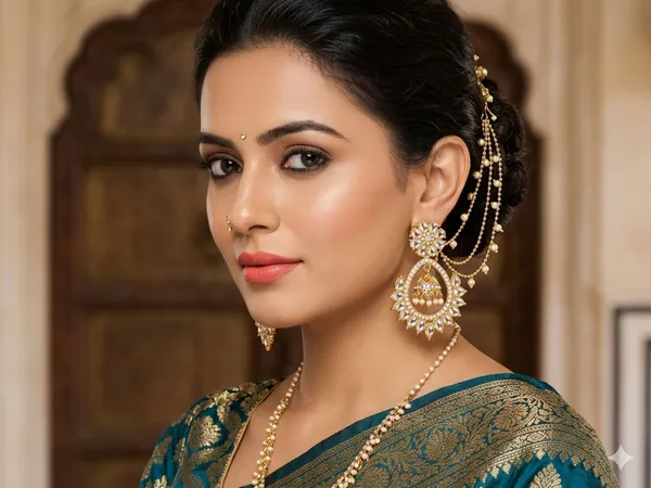 Gold_And_White_Alloy_Jhumka_For_Women