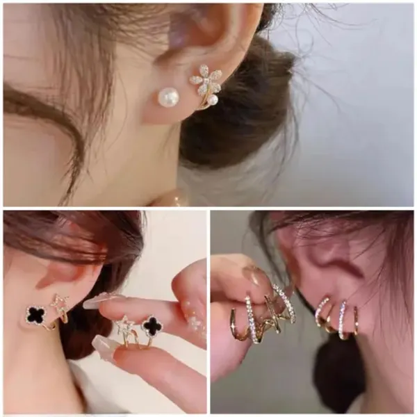 Gold_And_Multicolor_Brass_Stud_Earring_For_Women