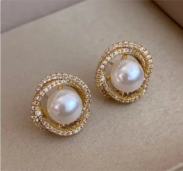 Gold_And_White_Brass_Stud_Earring_For_Women_Pack_Of_2