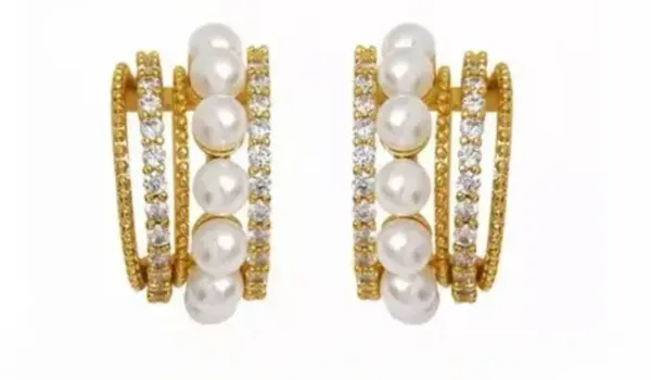 Gold_And_White_Brass_Hoop_Earrings_For_Women_Pack_Of_2