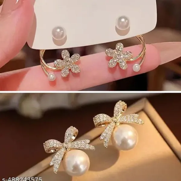 Silver_Alloy_Stud_Earring_For_Women_Pack_Of_2