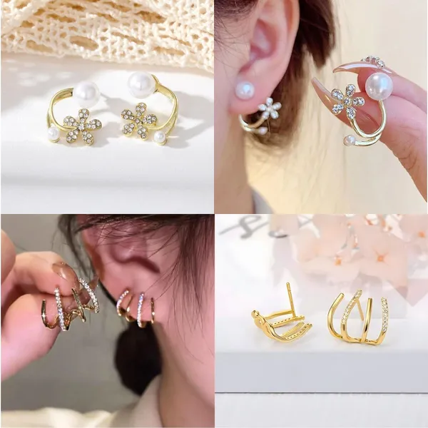Gold_And_White_Alloy_Stud_Earring_For_Women_Pack_Of_2