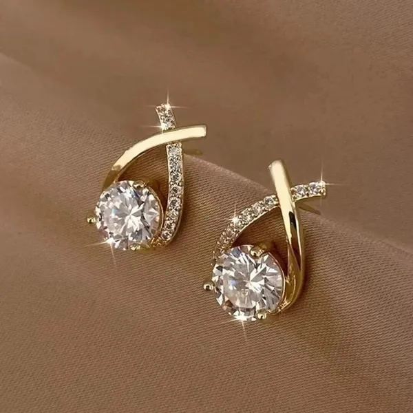 Gold_And_White_Brass_Stud_Earring_For_Women_Pack_Of_2