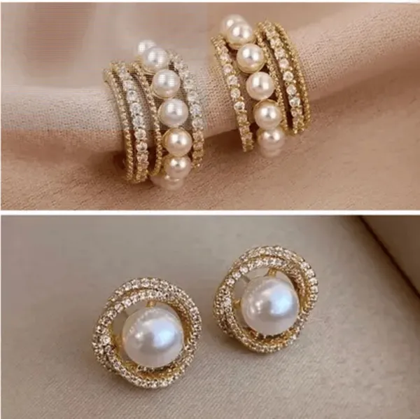 Gold_And_White_Brass_Stud_Earring_For_Women_Pack_Of_2
