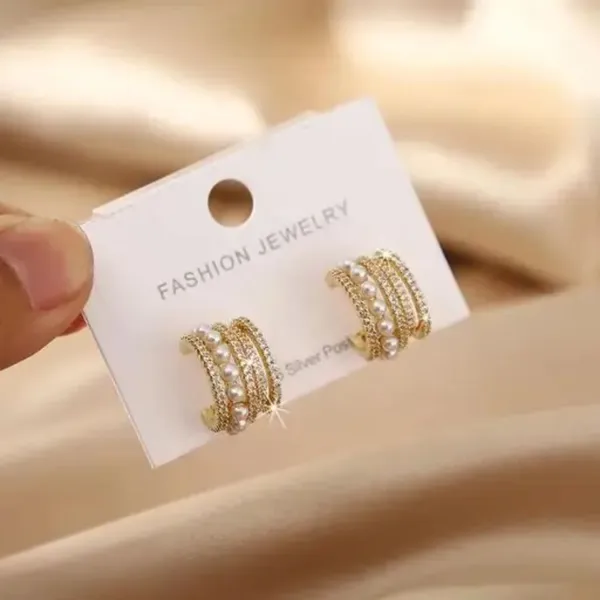 Gold_And_White_Brass_Stud_Earring_For_Women_Pack_Of_2