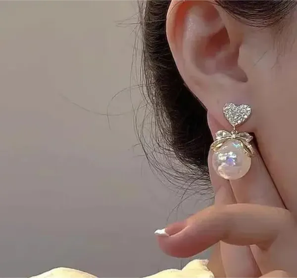Gold_And_Purple_Brass_Stud_Earring_For_Women