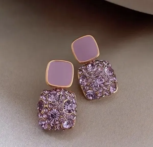 Purple_Metal_Stud_Earring_For_Women_Pack_Of_2