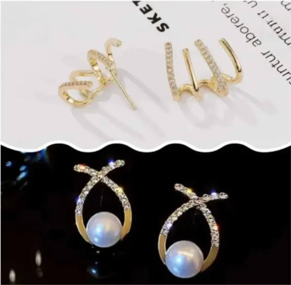 Gold_And_White_Alloy_Earrings_For_Women_Pack_Of_2