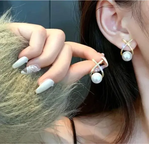 Gold_And_White_Alloy_Earrings_For_Women_Pack_Of_2