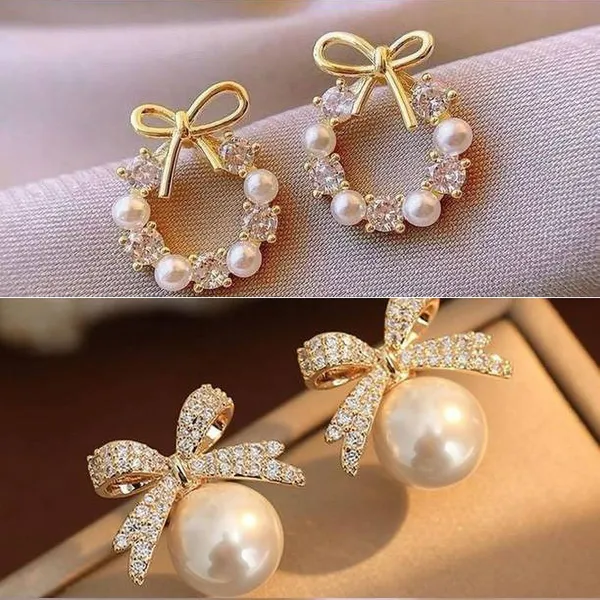Gold_Brass_Stud_Earring_For_Women_Pack_Of_2
