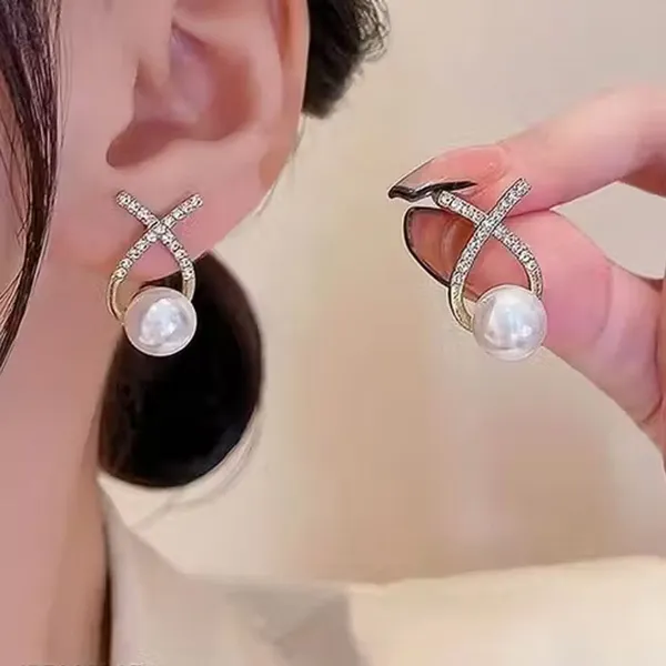 Gold_And_White_Alloy_Stud_Earring_For_Women_Pack_Of_2