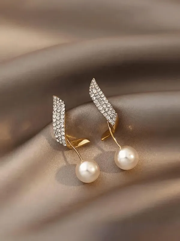 White_Alloy_Drop_Earrings_For_Women_Pack_Of_2