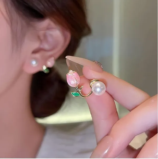 Pink_Alloy_Stud_Earring_For_Women_Pack_Of_2
