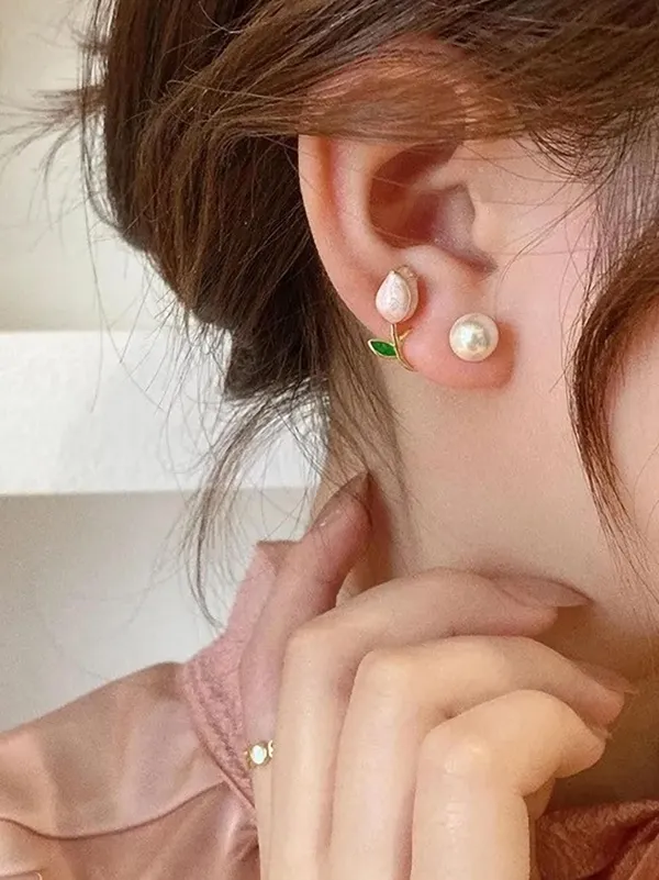 Pink_Alloy_Stud_Earring_For_Women_Pack_Of_2