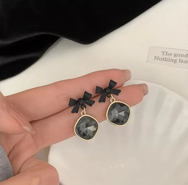 Gold_And_Black_And_White_Alloy_Stud_Earring_For_Women_Pack_Of_2