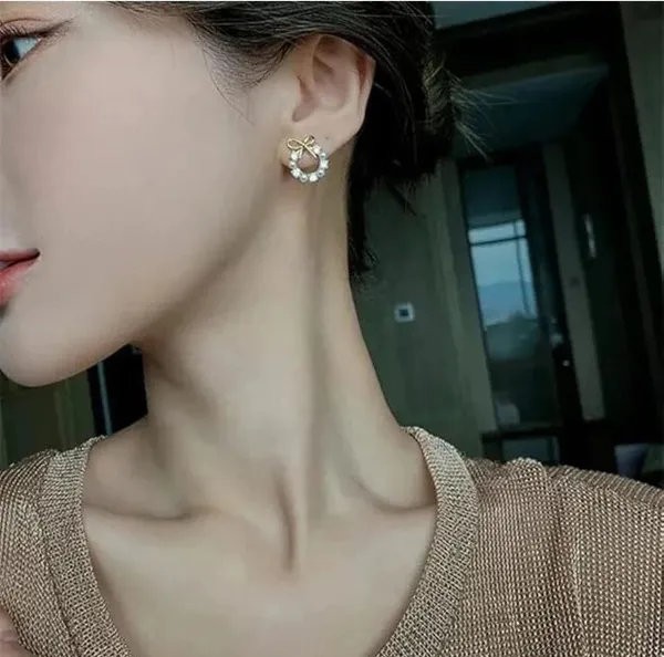 Gold_And_Black_And_White_Alloy_Stud_Earring_For_Women_Pack_Of_2
