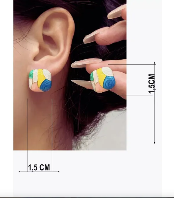 Multicolor_Brass_Stud_Earring_For_Women_Pack_Of_2