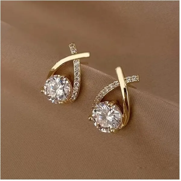 Multicolor_Brass_Stud_Earring_For_Women