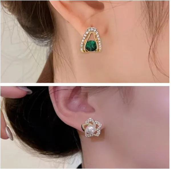 Multicolor_Brass_Stud_Earring_For_Women_Pack_Of_2