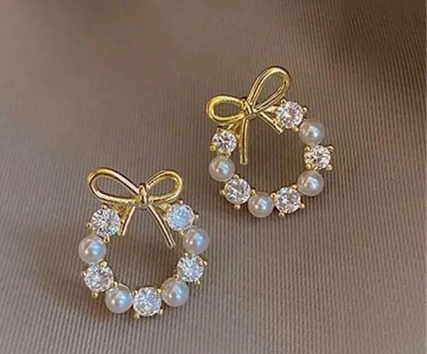 Gold_Alloy_Stud_Earring_For_Women_Pack_Of_2
