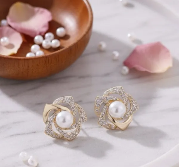 Gold_Alloy_Stud_Earring_For_Women_Pack_Of_2